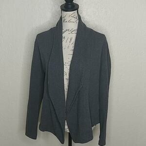 GAIAM Open Front Cardigan Gray Size L